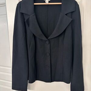 WHBM Elegant Black Women's 3-button blazer
